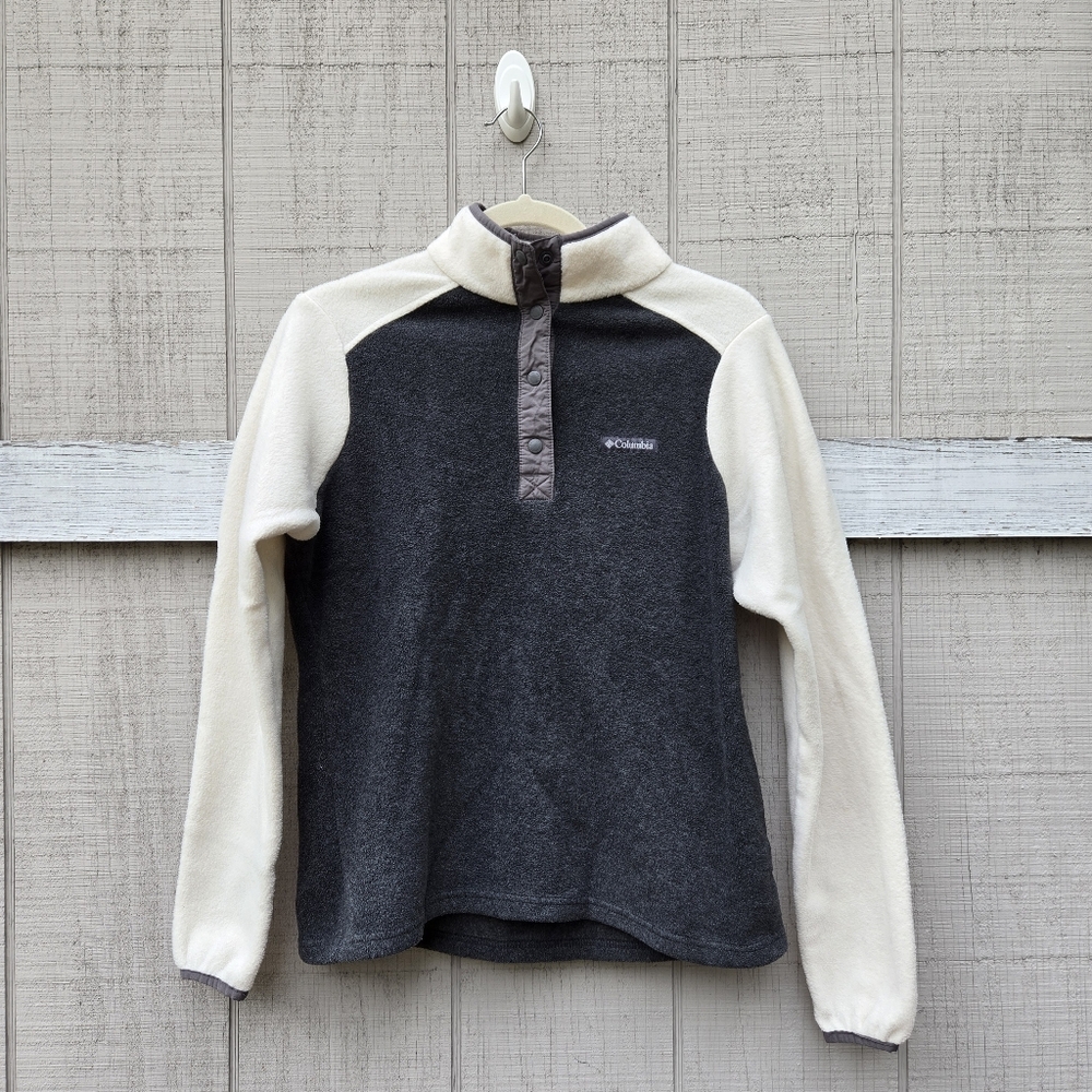 Columbia 1/2 Snap Benton Springs Colorblock Pullover Sweatshirt Sweater Small